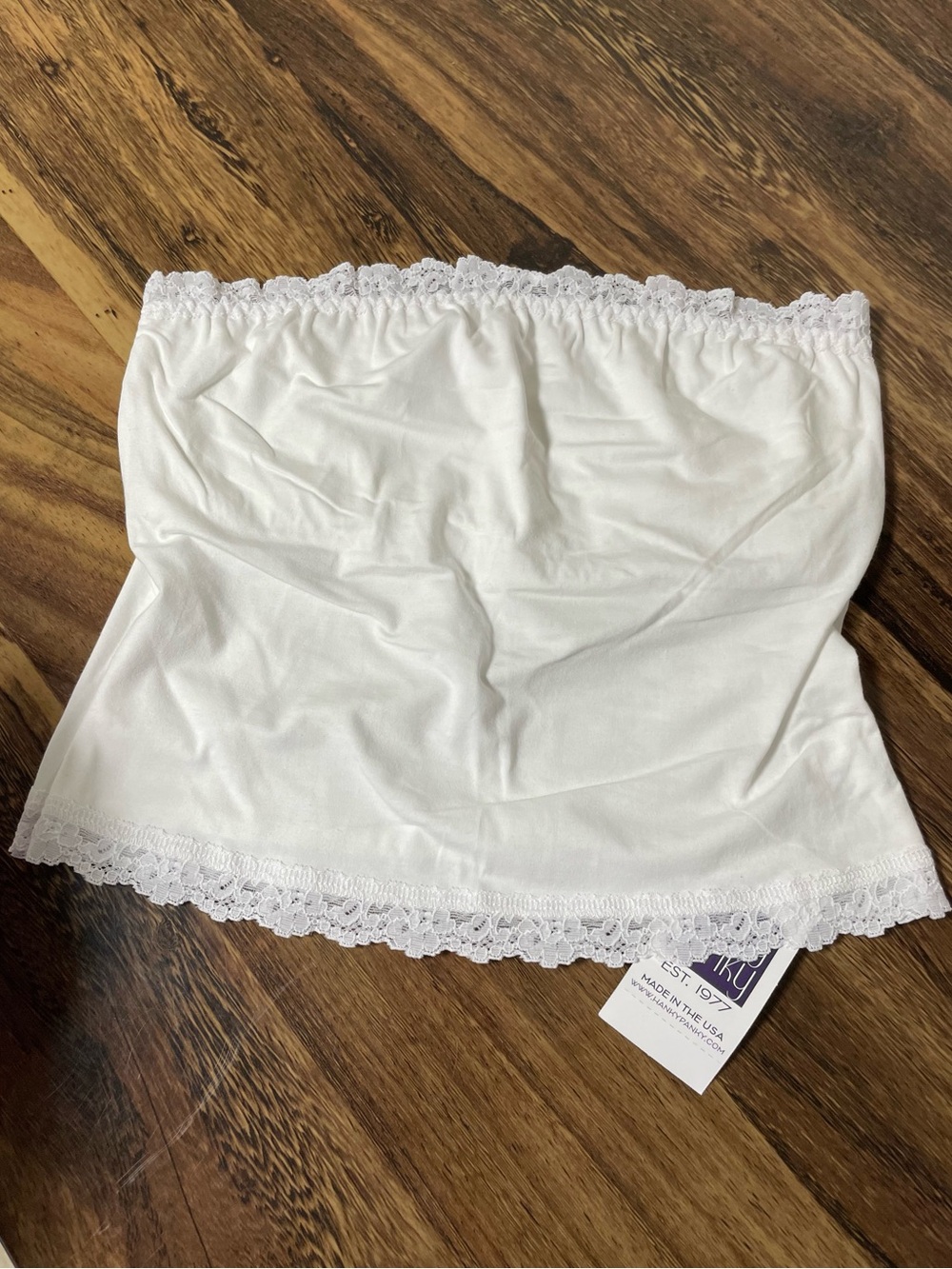 Hanky Panky Lace Trim Bandeau Top